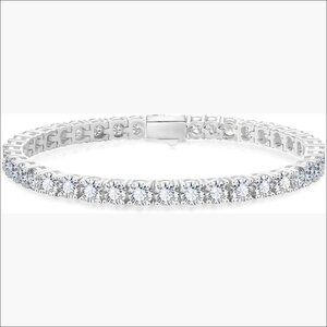 14K Gold Plated Hypoallergenic Tennis Bracelet with AAAAA Cubic Zirconia